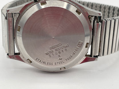 Vintage 1985 Seiko 5 Automatic 7009-3100 Day Date Watch