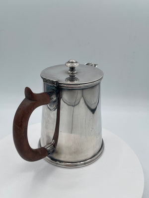 Vintage Silver Plated Coffee Pot, Antique H&CS EP Hot Water Jug, Retro Tableware