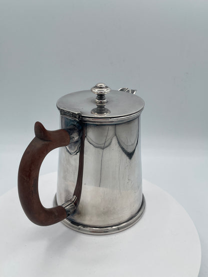 Vintage Silver Plated Coffee Pot, Antique H&CS EP Hot Water Jug, Retro Tableware