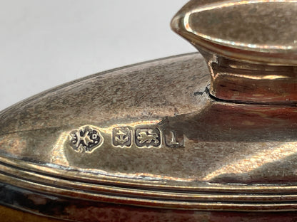 Edwardian Sterling Silver Nail Buffer - Birmingham 1910 Dressing Table Accessory