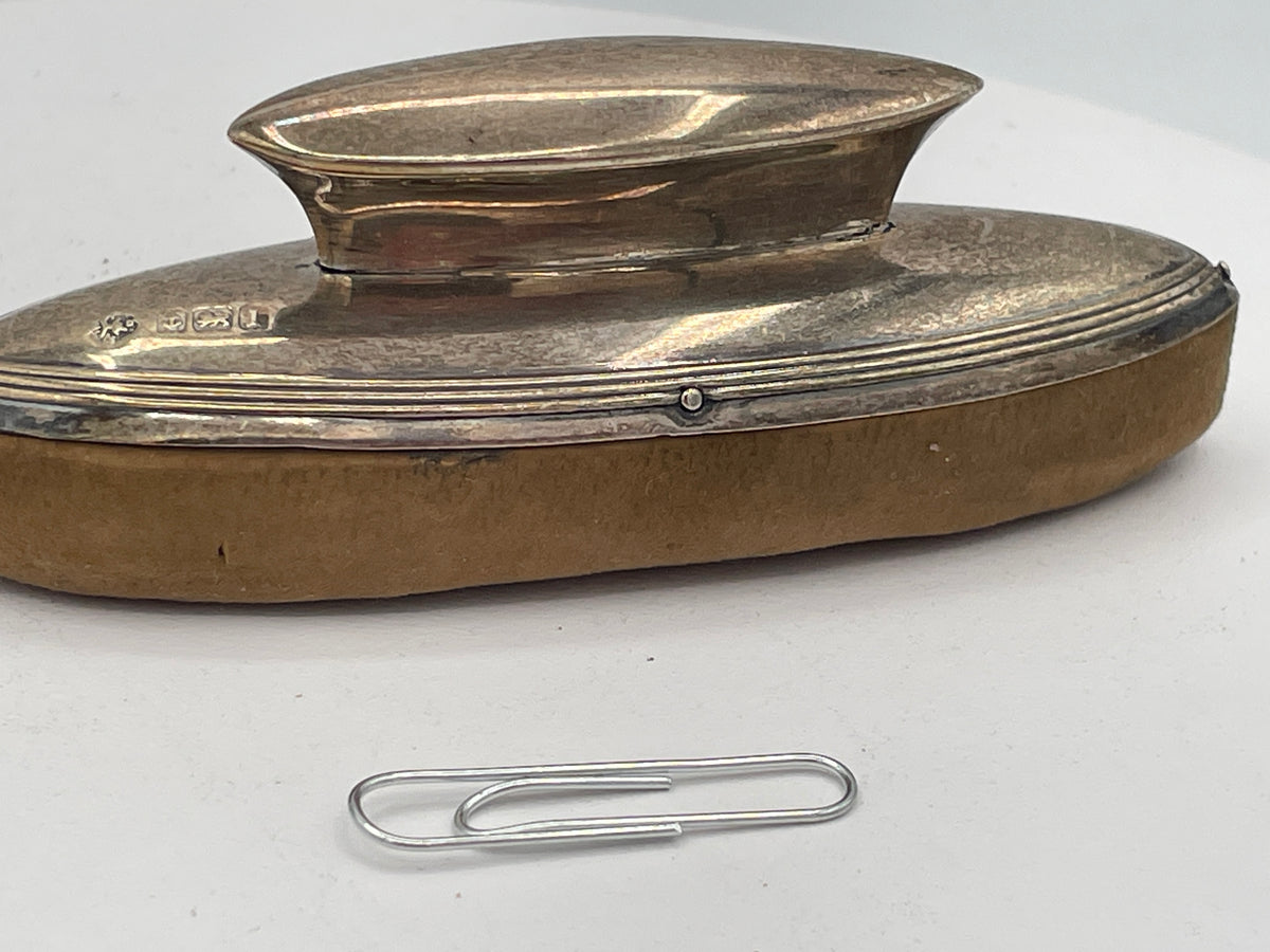 Edwardian Sterling Silver Nail Buffer - Birmingham 1910 Dressing Table Accessory