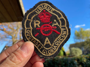 Original WW2 Royal Artillery Regiment officers cap badge