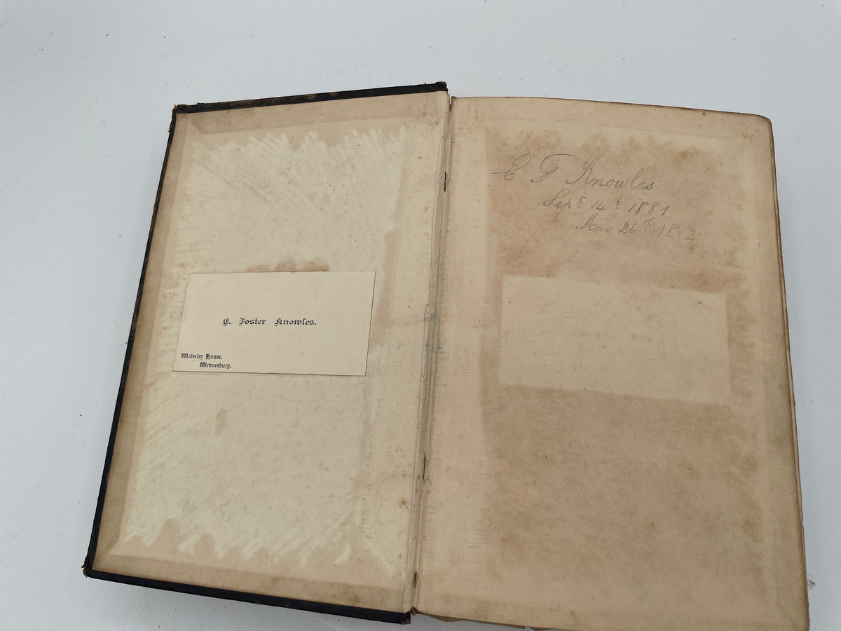 Antique 1878 First Latin Book - Nelson's School Series by Dr. Bryce, Inscribed 1881