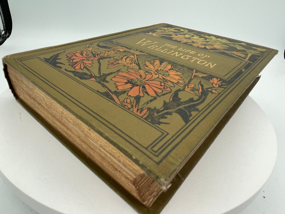 Antique 1900 Life of the Duke of Wellington by W.H. Maxwell - Decorative Binding