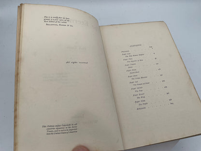 Antique 1901 The Eternal City by Hall Caine - First Edition Hardcover