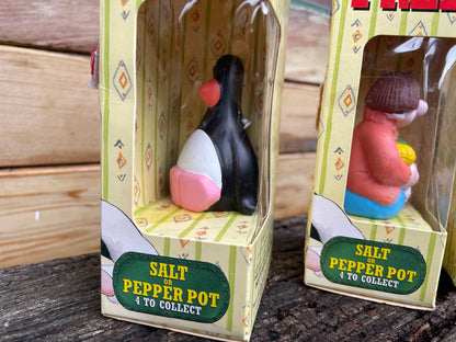 Complete set of four original Wallace and Gromit salt and pepper pots