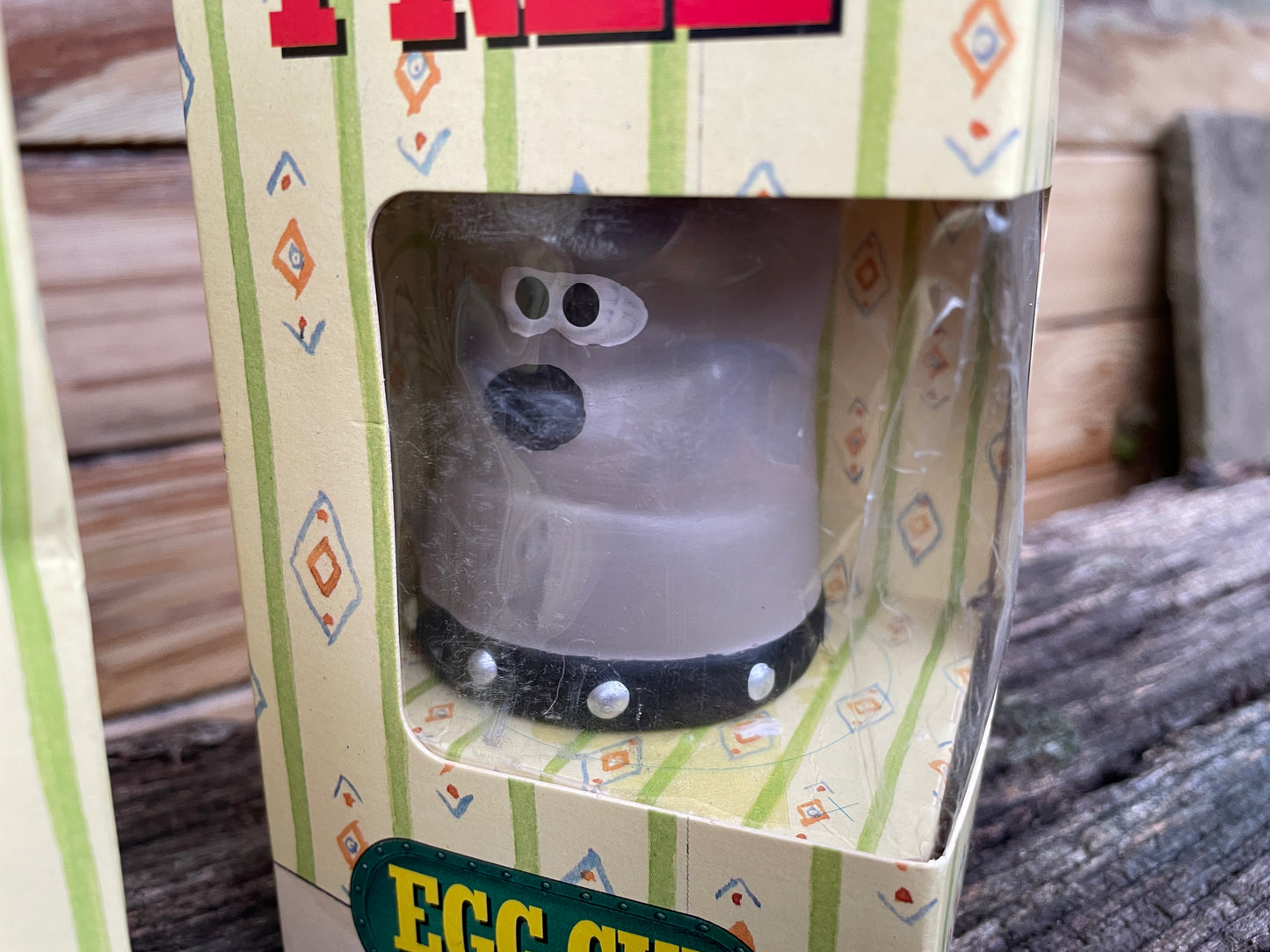 Complete set of four Wallace and Gromit Egg cups in original packaging