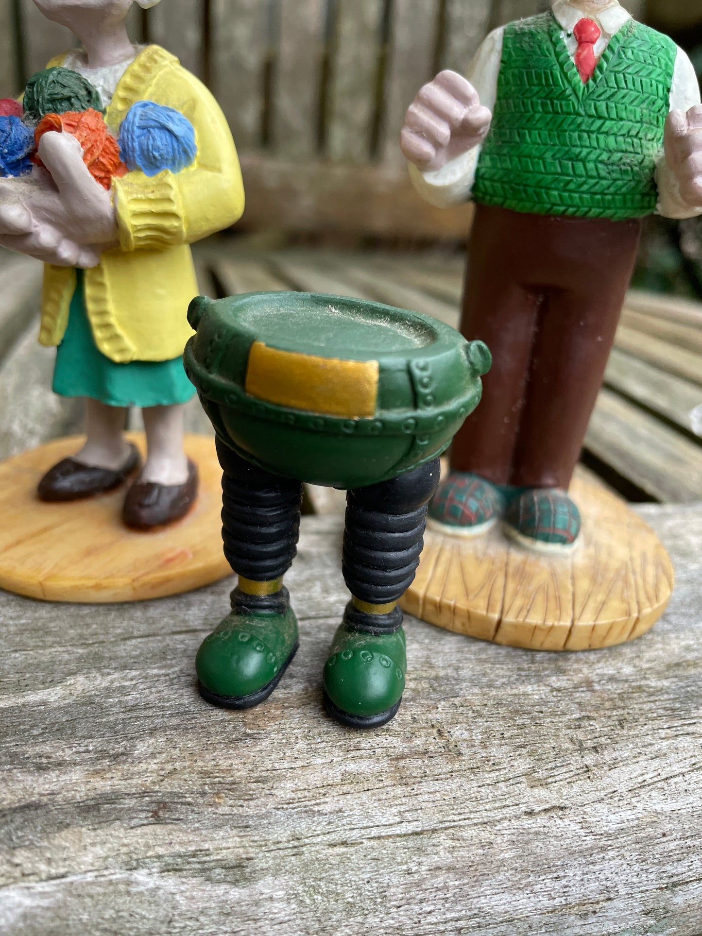 Wallace and Gromit wrong Trousers figurines tallest 11cm c1993