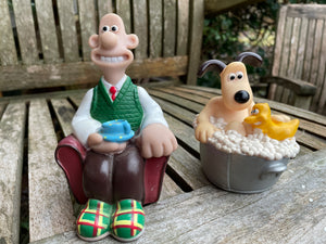 Wallace and Gromit collectable vintage soap tops tallest 12cm