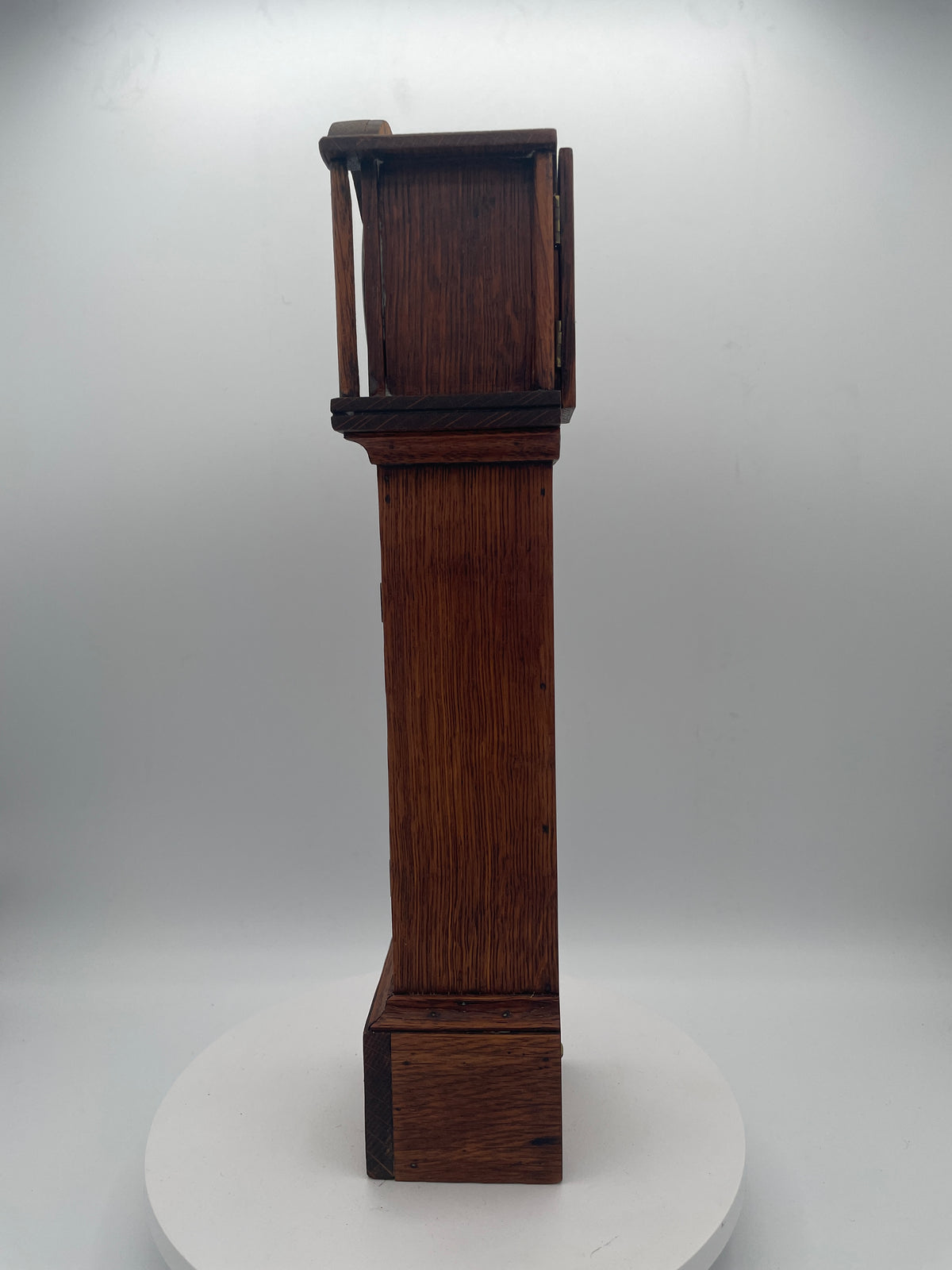 Vintage Miniature Grandfather Clock - 35cm Working Apprentice Piece Longcase Clock