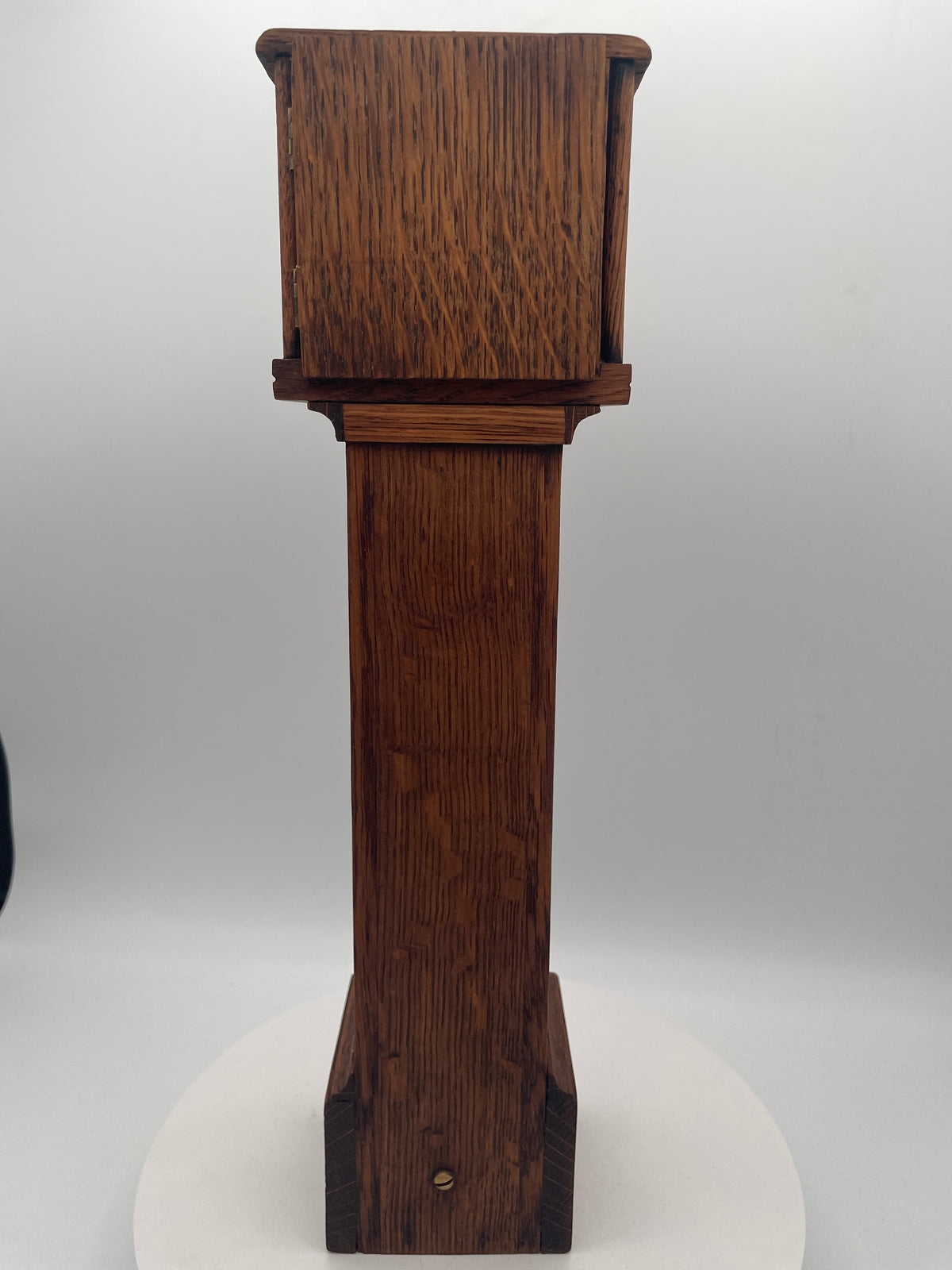 Vintage Miniature Grandfather Clock - 35cm Working Apprentice Piece Longcase Clock