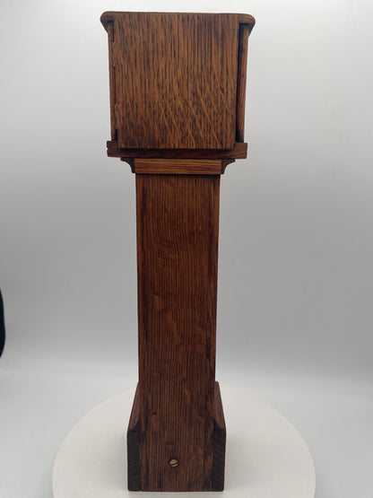 Vintage Miniature Grandfather Clock - 35cm Working Apprentice Piece Longcase Clock