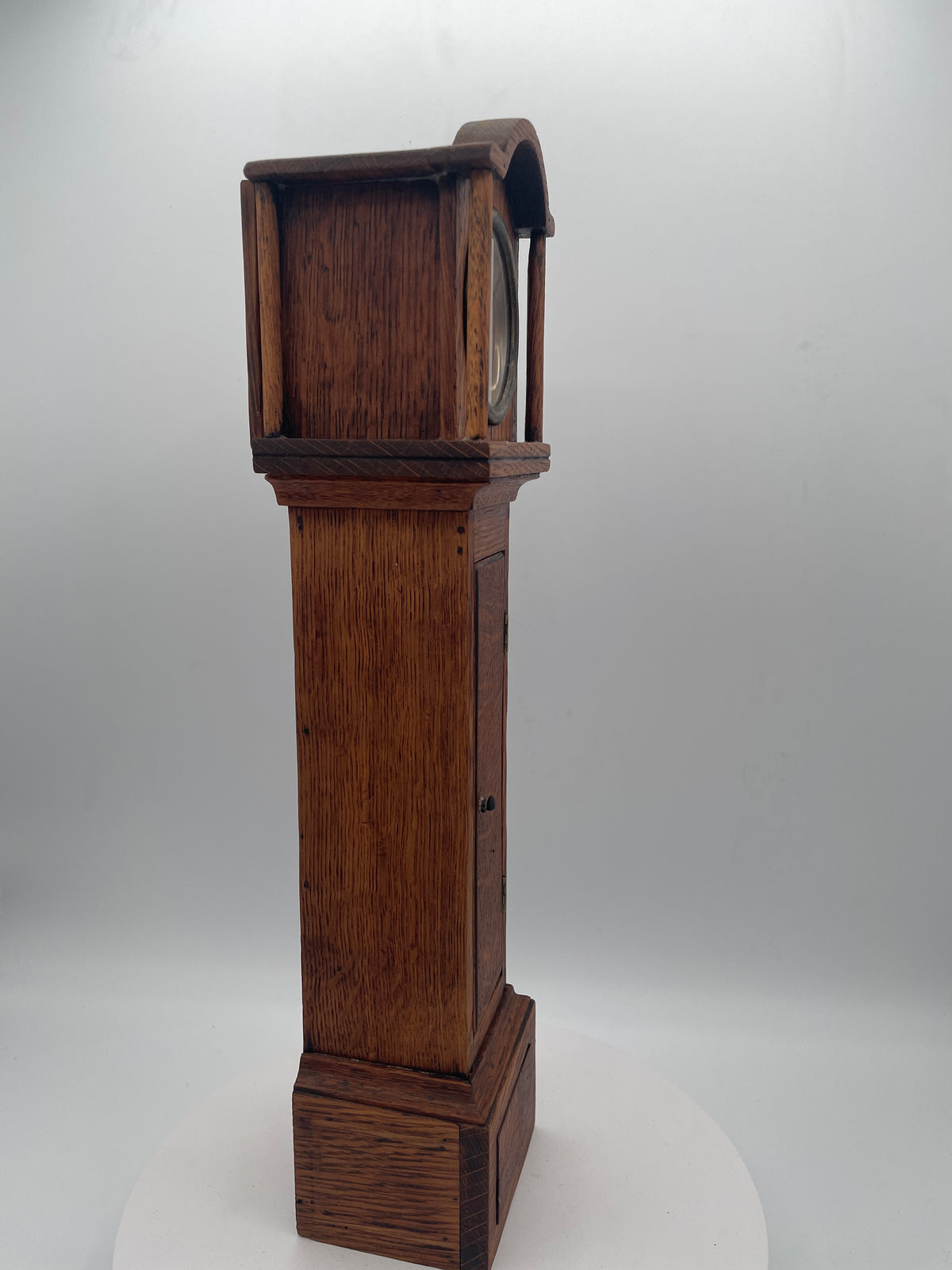 Vintage Miniature Grandfather Clock - 35cm Working Apprentice Piece Longcase Clock