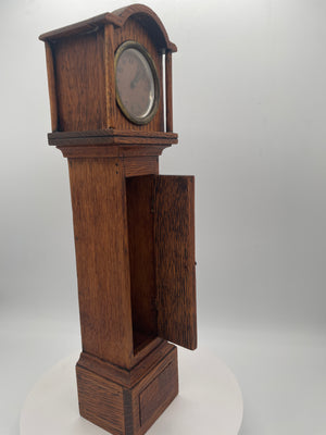 Vintage Miniature Grandfather Clock - 35cm Working Apprentice Piece Longcase Clock