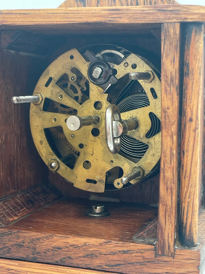 Vintage Miniature Grandfather Clock - 35cm Working Apprentice Piece Longcase Clock