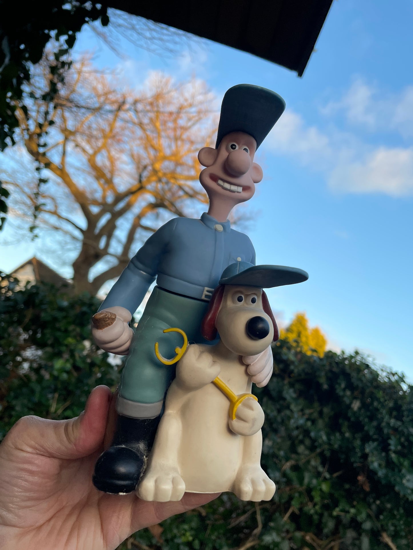 Original Wallace and Gromit The Curse of the Were Rabbit Bathroom soap dispenser with original label 21cm tall