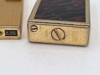 Vintage Trio of Collectible Pocket Lighters: Ronson Varaflame, Win 3000, and M-2500 Piezo Electric – Mid-to-Late 20th Century