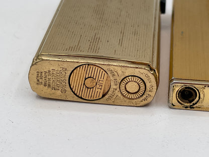Vintage Trio of Collectible Pocket Lighters: Ronson Varaflame, Win 3000, and M-2500 Piezo Electric – Mid-to-Late 20th Century