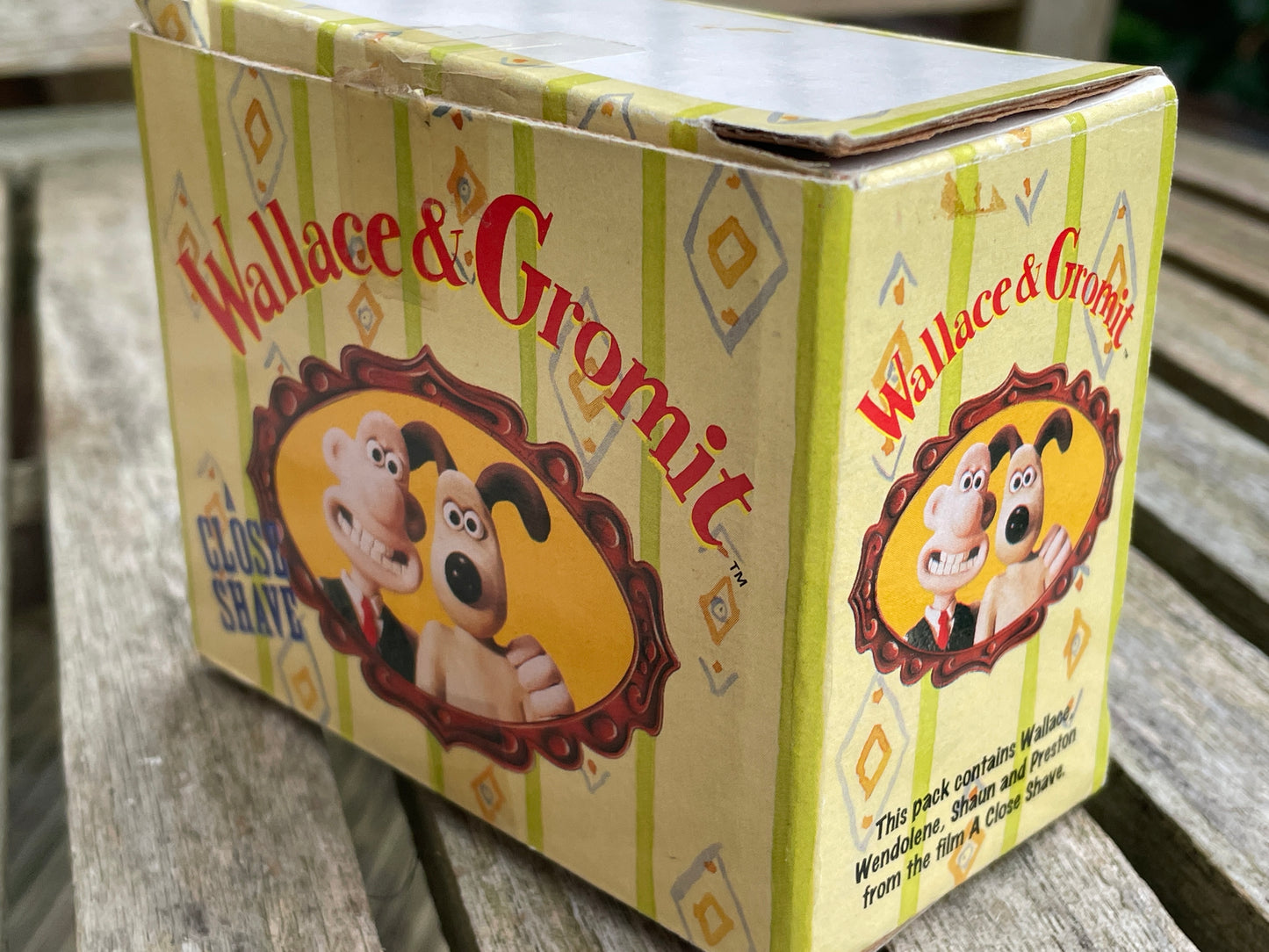 Original box of Wallace and Gromit characters from A Close Shave