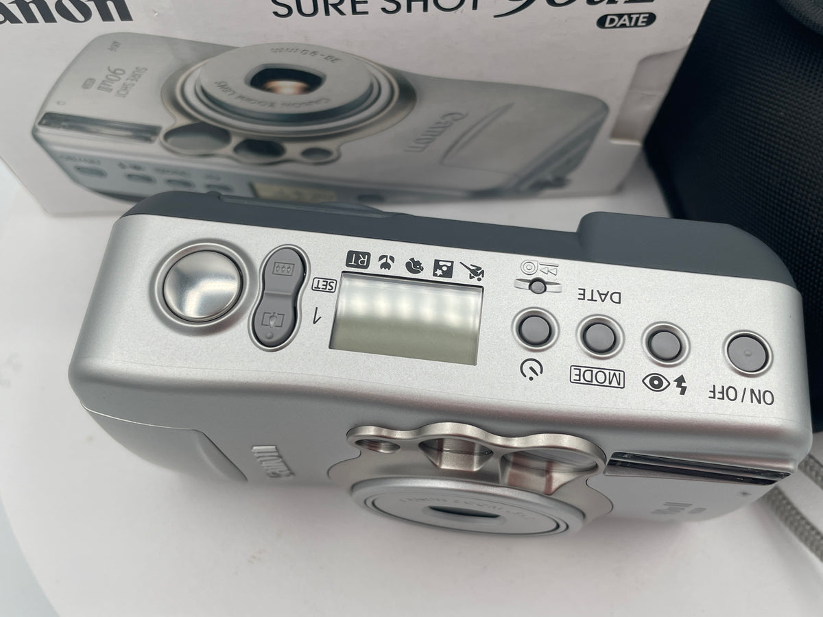 Canon Sure Shot 90u II Date 35mm Point & Shoot Film Camera – Mint Unused Condition in Original Box