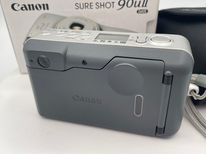 Canon Sure Shot 90u II Date 35mm Point & Shoot Film Camera – Mint Unused Condition in Original Box