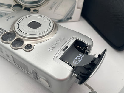 Canon Sure Shot 90u II Date 35mm Point & Shoot Film Camera – Mint Unused Condition in Original Box