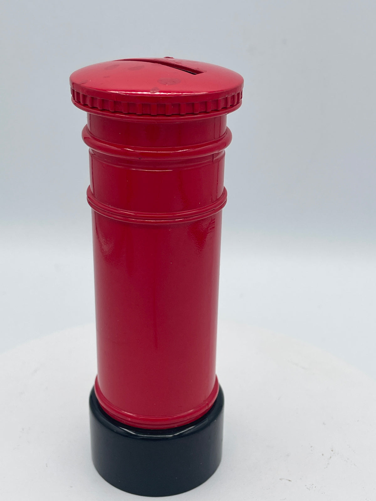 Vintage Cast Metal British Post Box Money Box / Piggy Bank – 15cm Royal Mail Pillar Box