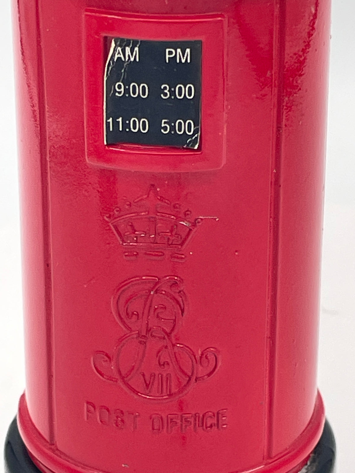 Vintage Cast Metal British Post Box Money Box / Piggy Bank – 15cm Royal Mail Pillar Box