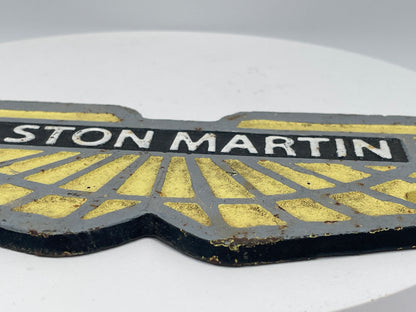 Vintage Cast Iron Aston Martin Winged Garage Sign / Wall Plaque – 33cm Wide