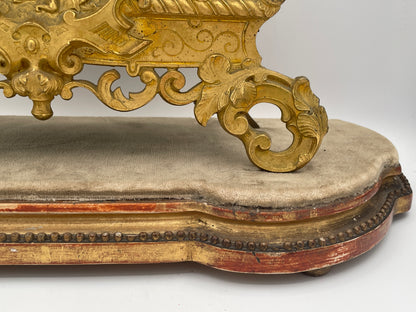 Antique French Ormolu & Gilt Bronze Figural Mantel Clock – 45cm Tall Pastoral Couple with S. Marti Movement