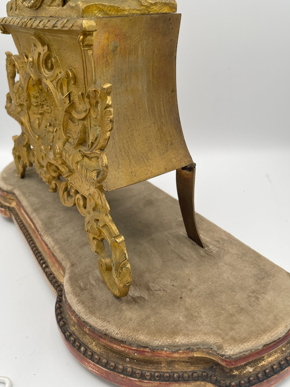 Antique French Ormolu & Gilt Bronze Figural Mantel Clock – 45cm Tall Pastoral Couple with S. Marti Movement