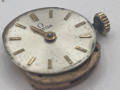 Vintage Ladies Omega 17-Jewel Caliber 242 Mechanical Watch Movement – 18mm Working Restoration Part (c. 1960)