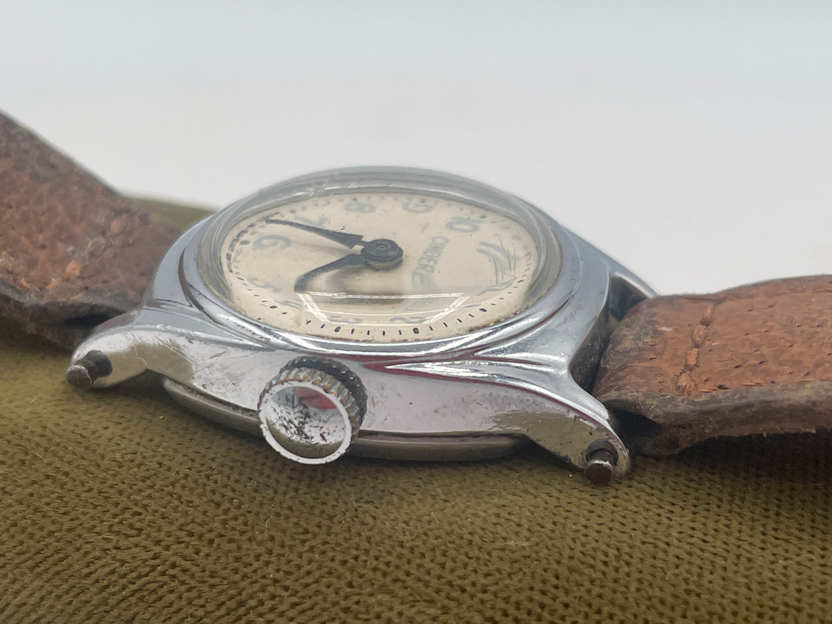 Vintage Timex Cinderella Ladies Mechanical Watch, Stainless Steel Back, Original Leather Strap (Made in Great Britain)