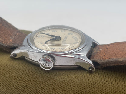 Vintage Timex Cinderella Ladies Mechanical Watch, Stainless Steel Back, Original Leather Strap (Made in Great Britain)