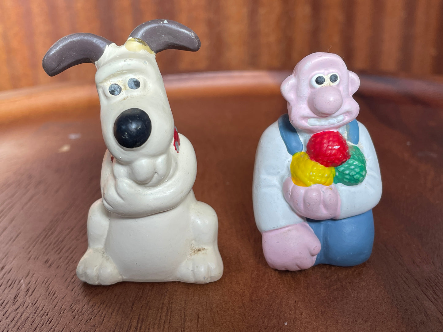 Pair of Wallace and Gromit Salt and Pepper Pots -  6.5cm Tall