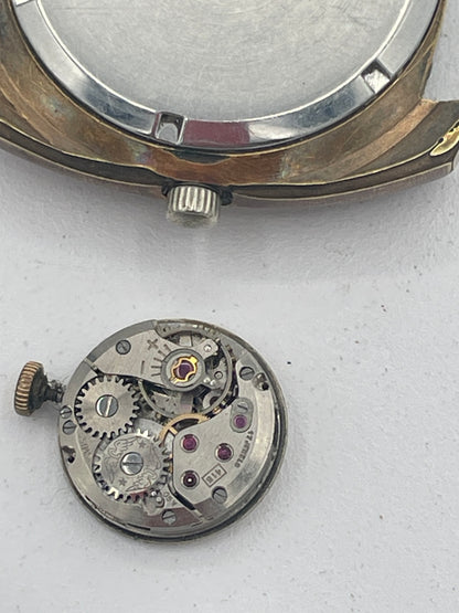 Vintage Mixed Lot of Swiss Watch Movements & Watch Heads: Rotary, Accurist, Mechanical & Quartz Spare Parts
