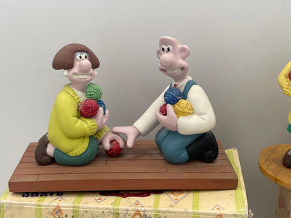Wallace & Gromit A Close Shave Figurine Collection x3 | Boxed & Unboxed Set