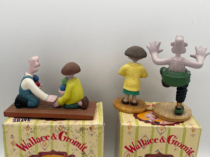 Wallace & Gromit A Close Shave Figurine Collection x3 | Boxed & Unboxed Set
