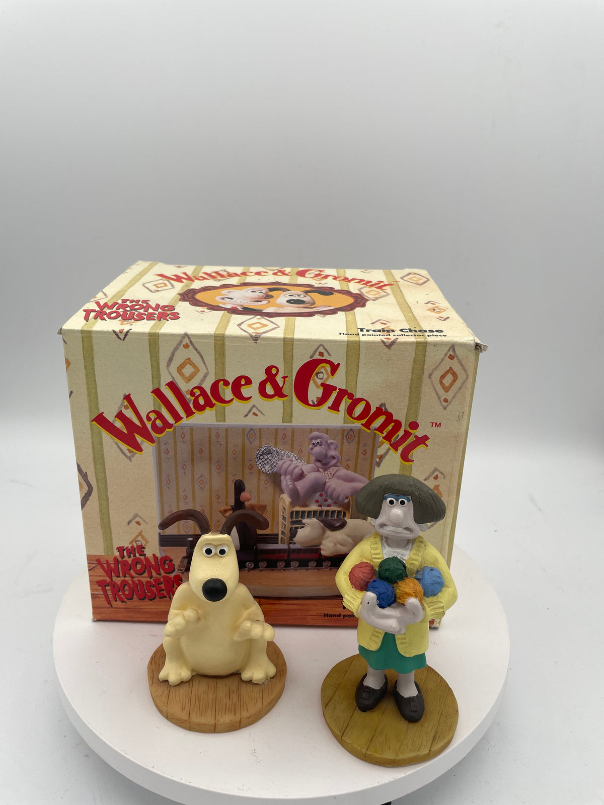 Wallace & Gromit The Wrong Trousers Train Chase Boxed Scene & Figures x3 Set