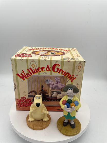 Wallace & Gromit The Wrong Trousers Train Chase Boxed Scene & Figures x3 Set