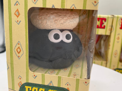 Wallace & Gromit Complete Ceramic Egg Cup Collection | Kinnerton Boxed Set & Rare Original Chocolate Egg