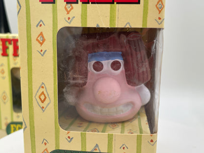 Wallace & Gromit Complete Ceramic Egg Cup Collection | Kinnerton Boxed Set & Rare Original Chocolate Egg