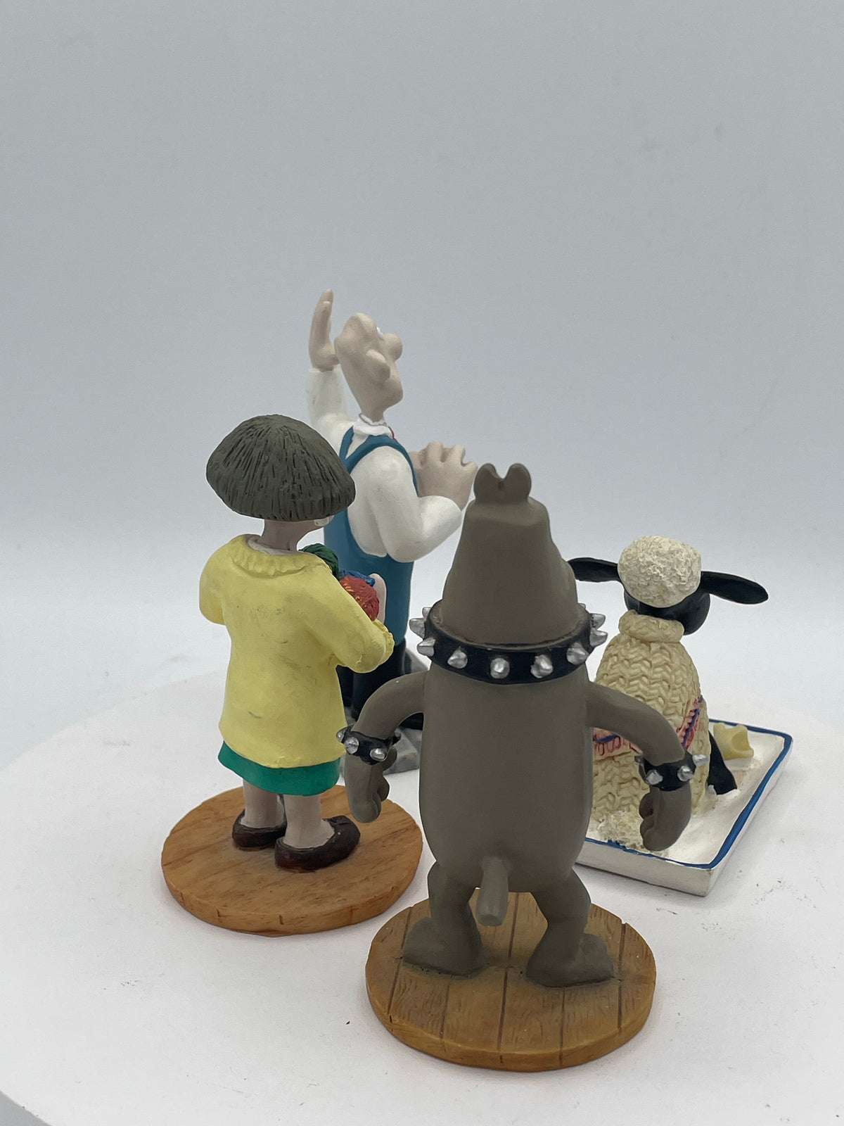 Wallace & Gromit A Close Shave Figurine Set x4 | Wallace Window Cleaner, Preston, Shaun & Wendolene