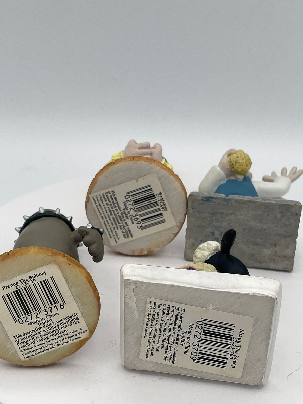 Wallace & Gromit A Close Shave Figurine Set x4 | Wallace Window Cleaner, Preston, Shaun & Wendolene