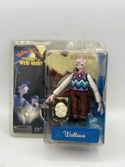 Wallace & Gromit The Curse of the Were-Rabbit Wallace Action Figure | McFarlane Toys 2005 Carded Blister Pack