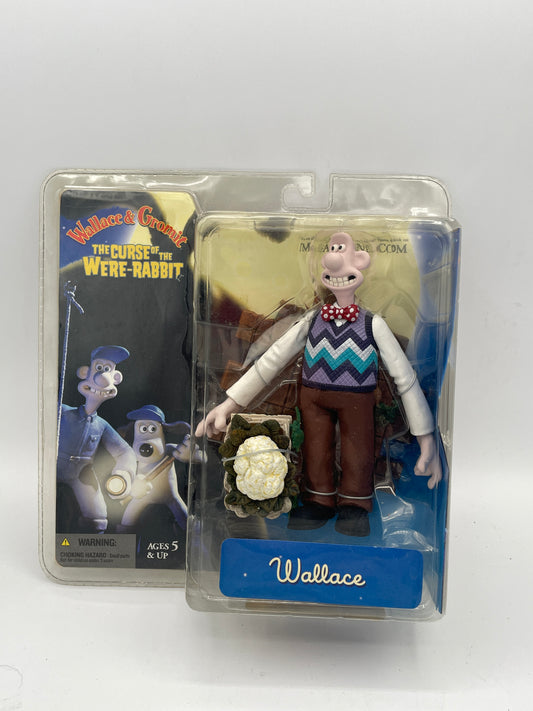 Wallace & Gromit The Curse of the Were-Rabbit Wallace Action Figure | McFarlane Toys 2005 Carded Blister Pack