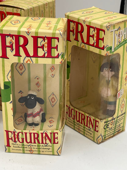 Wallace & Gromit Typhoo Tea Promotional Figurine & Salt/Pepper Pot Collection | Boxed Set