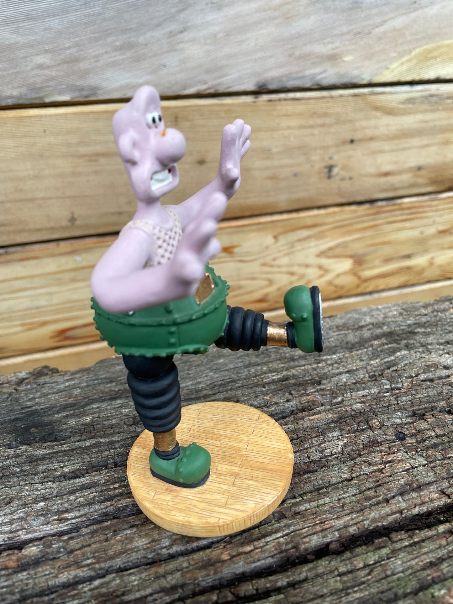 Original Wallace and Gromit Wrong Trousers Wallace figurine 1993 12cm tall