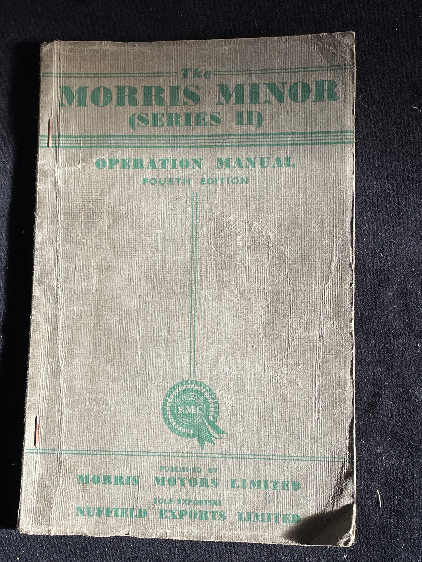 Original Morris Minor Series II operation manual 4th edition