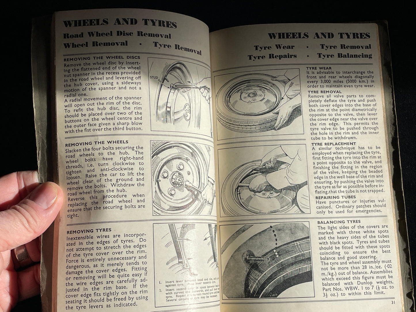 Original Morris Minor Series II operation manual 4th edition